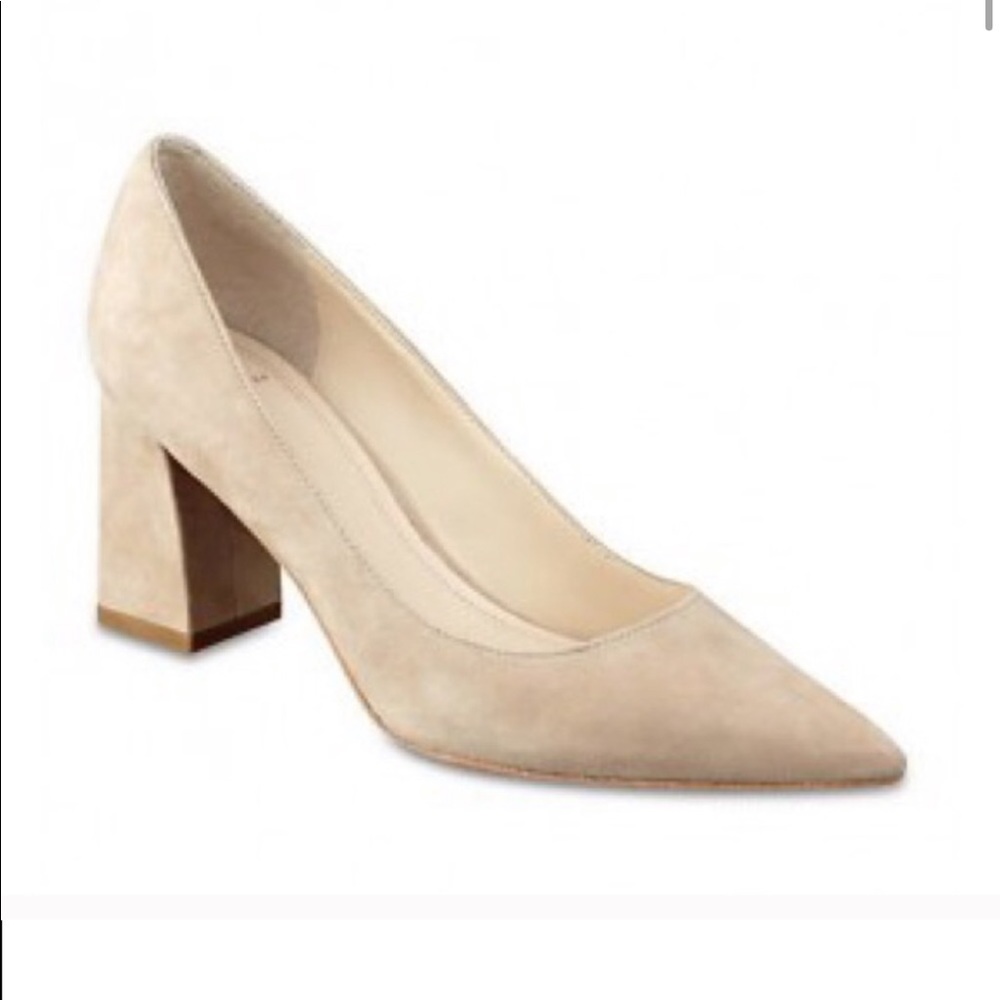 Marc Fisher Zala Suede Block Heel Pumps